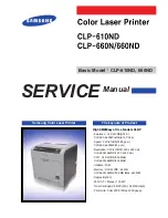 Samsung CLP 610ND - Color Laser Printer Service Manual preview