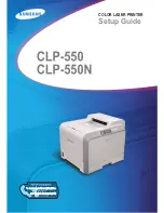 Samsung CLP CLP-550 Setup Manual preview