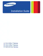 Samsung CLX-9201NA Installation Manual preview