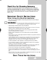 Preview for 3 page of Samsung CM1029B Owner'S Manual