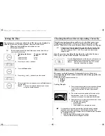 Preview for 6 page of Samsung CM1031-B Owner'S Instructions And Cooking Manual