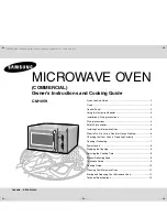 Предварительный просмотр 1 страницы Samsung CM1059 Owner'S Instructions And Cooking Manual