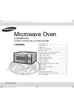 Preview for 1 page of Samsung CM1069A Owner'S Instructions & Cooking Manual