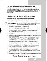 Preview for 3 page of Samsung CM1229B Owner'S Manual