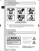 Preview for 2 page of Samsung Colour TV/VCR Owner'S Instructions Manual