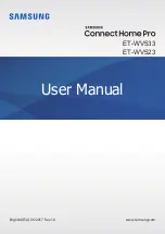 Предварительный просмотр 1 страницы Samsung Connect Home Pro ET-WV533 User Manual