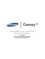 Предварительный просмотр 2 страницы Samsung Convoy 2 User Manual