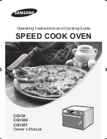 Samsung CQ138 Operating Instructions And Cooking Manual предпросмотр