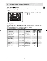 Предварительный просмотр 19 страницы Samsung CQ138 Operating Instructions And Cooking Manual