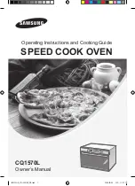 Samsung CQ1570L Operating Instructions And Cooking Manual preview