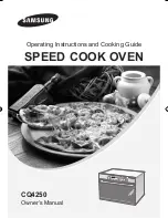 Samsung CQ4250 Operating Instructions And Cooking Manual preview