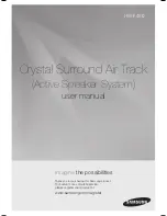 Samsung Crystal Surround Air Track HW-F450 User Manual предпросмотр