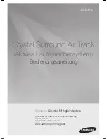 Предварительный просмотр 49 страницы Samsung Crystal Surround Air Track HW-F450 User Manual