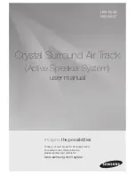 Предварительный просмотр 1 страницы Samsung Crystal Surround Air Track HW-F550 User Manual