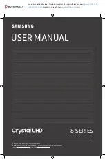 Samsung CRYSTAL UHD 8 Series User Manual preview