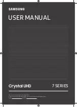 Предварительный просмотр 1 страницы Samsung Crystal UHD TU7170 User Manual