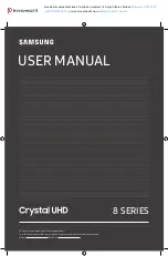 Samsung Crystal UHD UE50TU8500UXZT User Manual предпросмотр