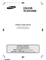 Preview for 1 page of Samsung CS-15K10MJ Owner'S Instructions Manual