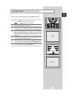 Preview for 33 page of Samsung CS-15K5ML Owner'S Instructions Manual