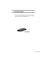 Preview for 40 page of Samsung CS-15K5ML Owner'S Instructions Manual