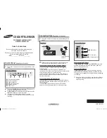 Предварительный просмотр 1 страницы Samsung CS 2Z40 Owner'S Instructions Manual