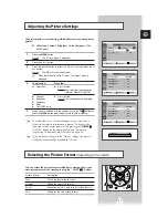 Preview for 21 page of Samsung CS-20Q1ML Owner'S Instructions Manual