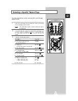 Preview for 33 page of Samsung CS-20Q1ML Owner'S Instructions Manual