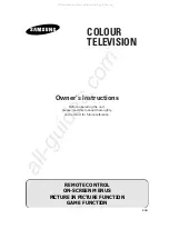 Samsung CS-21T3MA Owner'S Instructions Manual preview