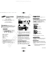 Preview for 1 page of Samsung CS-21Z40 Owner'S Instructions Manual