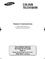 Предварительный просмотр 1 страницы Samsung CS-25M20MA Owner'S Instructions Manual