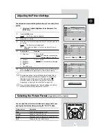 Предварительный просмотр 21 страницы Samsung CS-25M6W Owner'S Instructions Manual