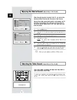 Предварительный просмотр 26 страницы Samsung CS-25M6W Owner'S Instructions Manual