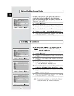 Предварительный просмотр 30 страницы Samsung CS-25M6W Owner'S Instructions Manual