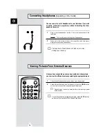 Предварительный просмотр 34 страницы Samsung CS-25M6W Owner'S Instructions Manual