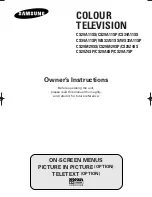 Preview for 1 page of Samsung CS-29555SP/HAC Owner'S Instructions Manual