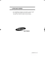 Preview for 48 page of Samsung CS-29M21FH Owner'S Instructions Manual