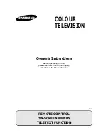 Samsung CS-29Q1PW Owner'S Instructions Manual preview