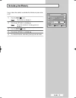 Preview for 29 page of Samsung CS-32500HEXA Owner'S Instructions Manual