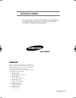 Preview for 36 page of Samsung CS21D8 Owner'S Instructions Manual