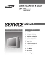 Предварительный просмотр 1 страницы Samsung CS21M16MJZXNWT Service Manual