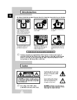 Preview for 2 page of Samsung CS21S1 Owner'S Instructions Manual