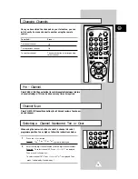 Preview for 19 page of Samsung CS21S7 Owner'S Instructions Manual