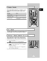 Предварительный просмотр 19 страницы Samsung CS21T3 Owner'S Instructions Manual