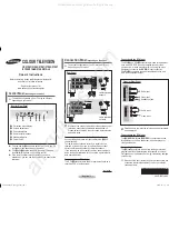 Preview for 1 page of Samsung CS21Z43 Owner'S Instructions Manual