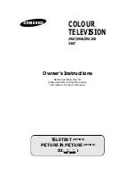 Samsung CS29A200 Owner'S Instructions Manual preview