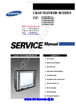 Preview for 1 page of Samsung CS29A5HT8X/NWT Service Manual