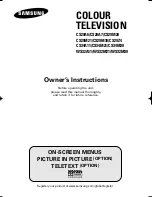 Preview for 1 page of Samsung CS29A6 Owner'S Instructions Manual