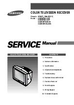 Предварительный просмотр 1 страницы Samsung CS29K6TNBX/XTT Service Manual