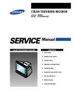 Предварительный просмотр 1 страницы Samsung CS29Z7HRGX/XTT Service Manual