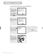 Предварительный просмотр 22 страницы Samsung CSL 2097DV Owner'S Instructions Manual